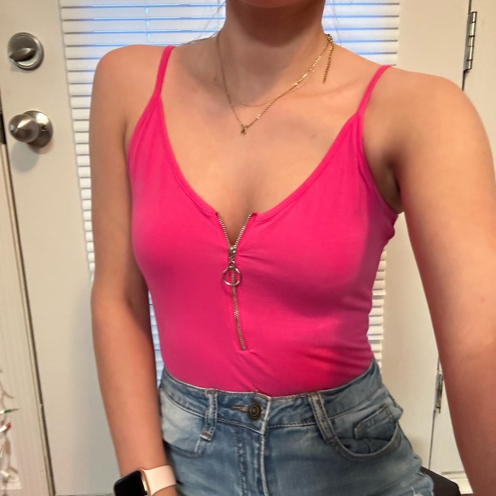 Pink bodysuit